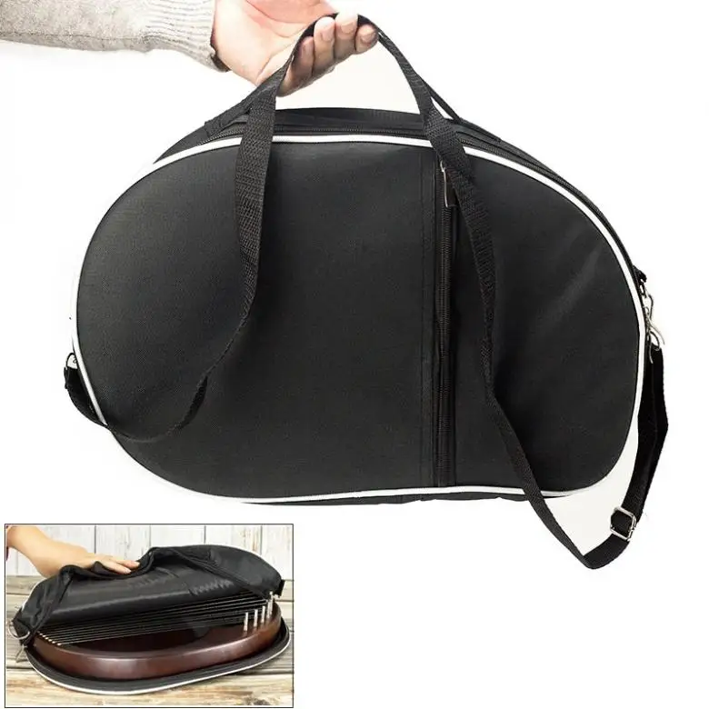 Black 10 / 16 19 String Lyre Harp Storage Bag Waterproof Dustproof Canvas Handbags Musical Instrument Carry | Спорт и развлечения