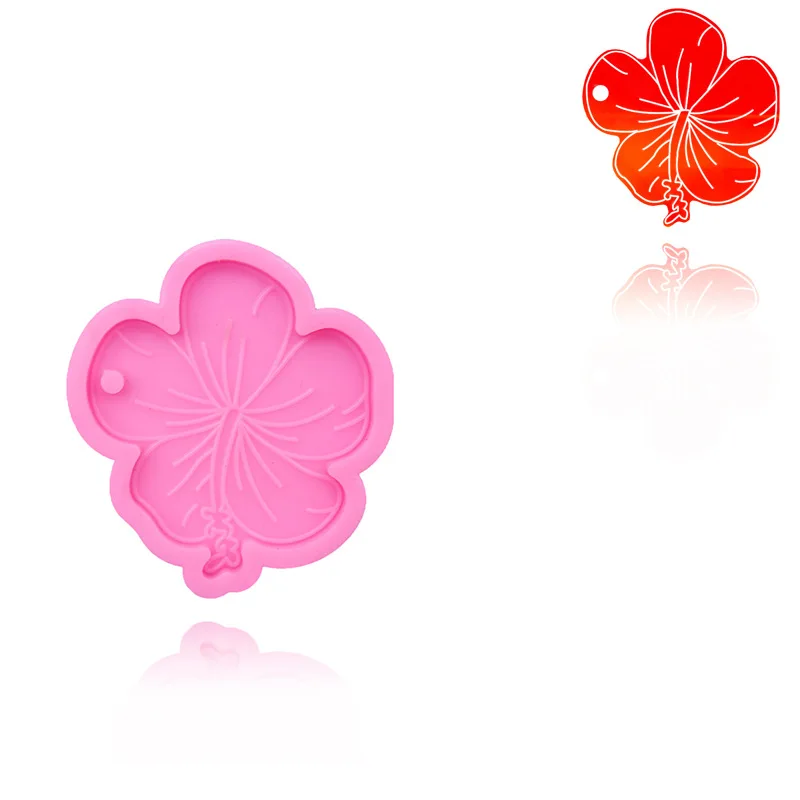 

1 Pc Mirror Epoxy Flower Keychain Pendant Mold DIY Production of Jewelry Keychain Pendant Material Jewelry Accessories Mold