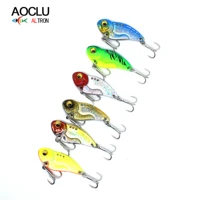 aoclu lure metal fishing vib 5g 8g 14g 20g casting jig lures spinner bait artificial bait bass bait full swimming layer