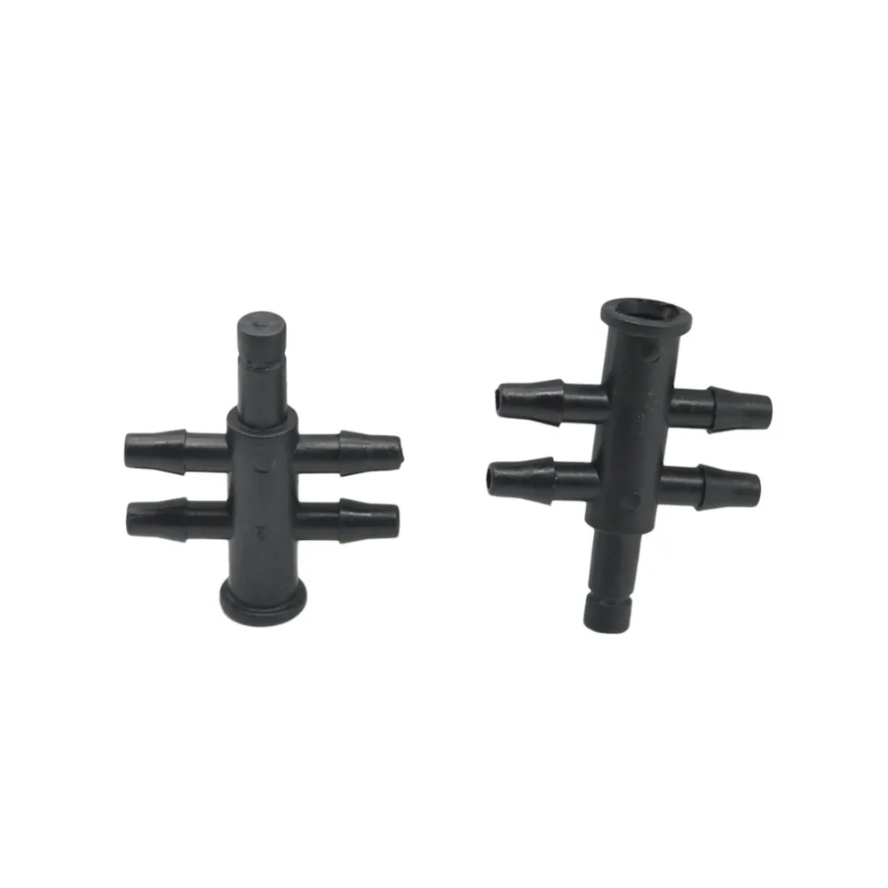 Садовое орошение 4,5 мм на 4-путевые разветвители шланга 3/5 мм Аксессуары для соединения труб и шлангов Садовый инвентарь Разветвители шланга 20 шт.