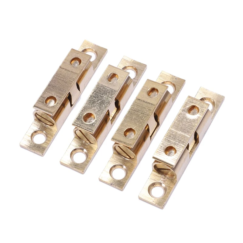 4 шт. латунная мебель дверная застежка остановка фурнитура для шкафа кухонный