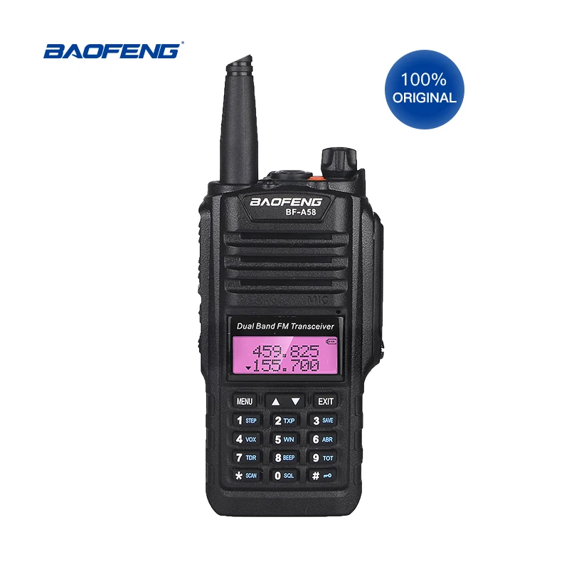 Baofeng BF-A58 иди и болтай Walkie Talkie “иди и Портативный радиостанция BF-A58 5 Вт Comunicador передатчик трансивер Радио набор от AliExpress RU&CIS NEW