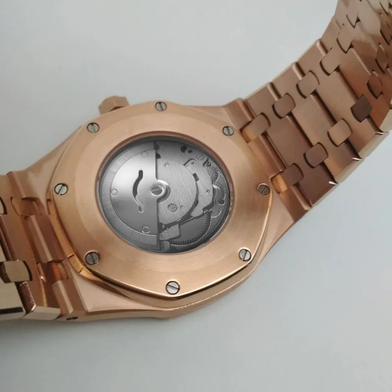 41 мм Мужские часы Королевский стерильный чехол из нержавеющей стали Oak