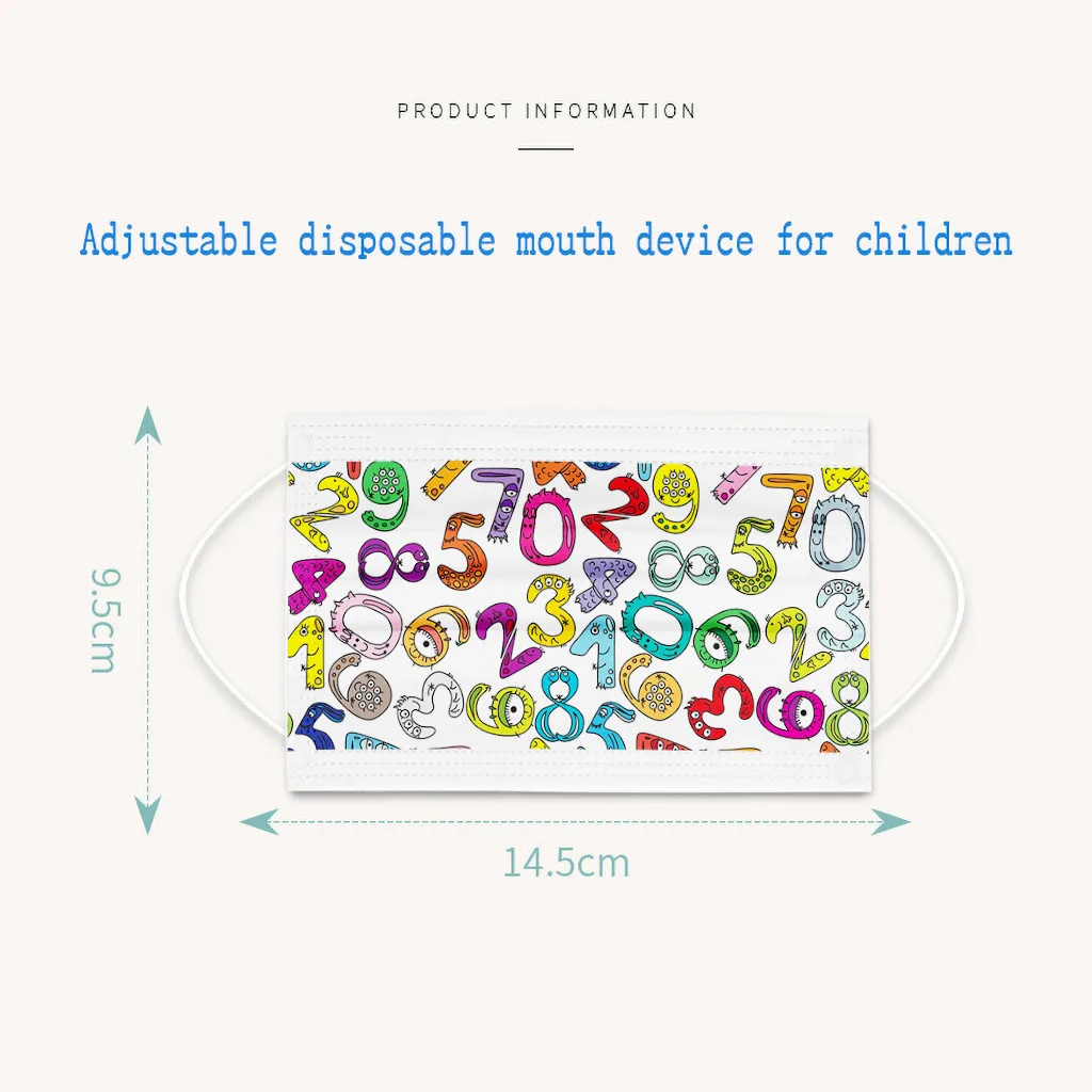 

10/20/50/100 Cartoon Kids Disposable Mask 3 Layer Child Filter Hygiene Thicken Children's Face Mouth Mask Earloop Fast Delievry