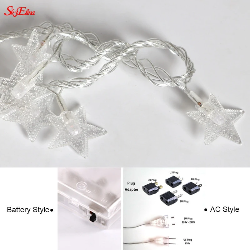 1 5/3/6 м светодиодный звезда гирлянды светодиодные светильник s Фея Сосулька