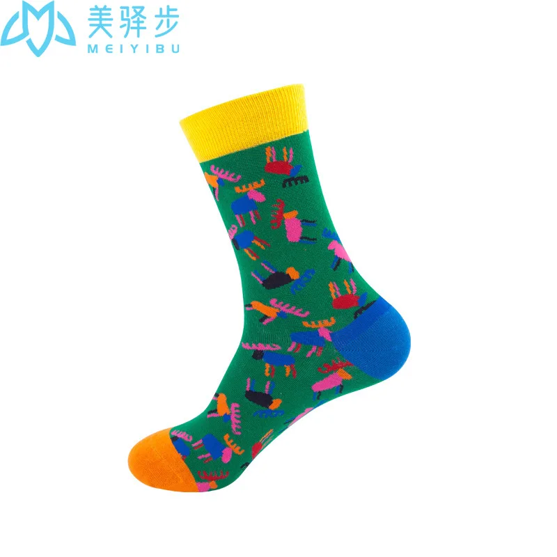 10 Pairs Per Set Fashion Socks Spring and Autumn Mid Tube Socks Fashion Socks Women