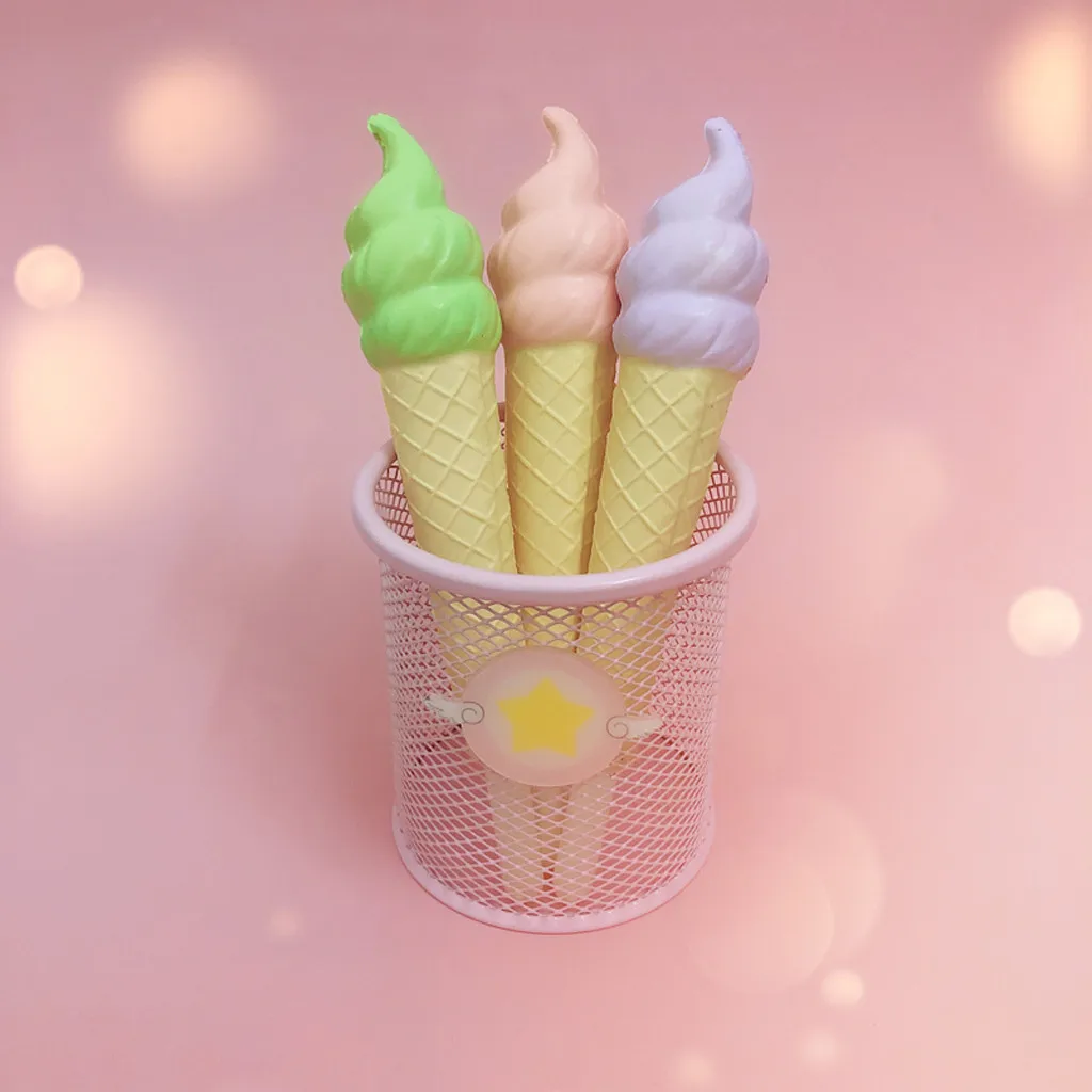 Творческий Kawaii милые мороженое ручка Кепки липкий медленно поднимающийся