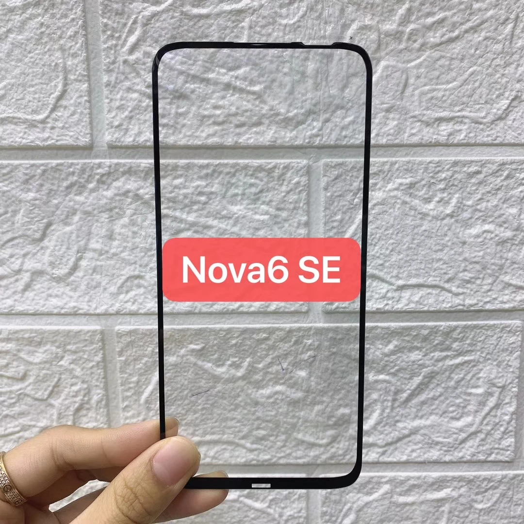 10 шт полное покрытие из закаленного стекла для huawei Nova 6 SE полная клеевая Защитная