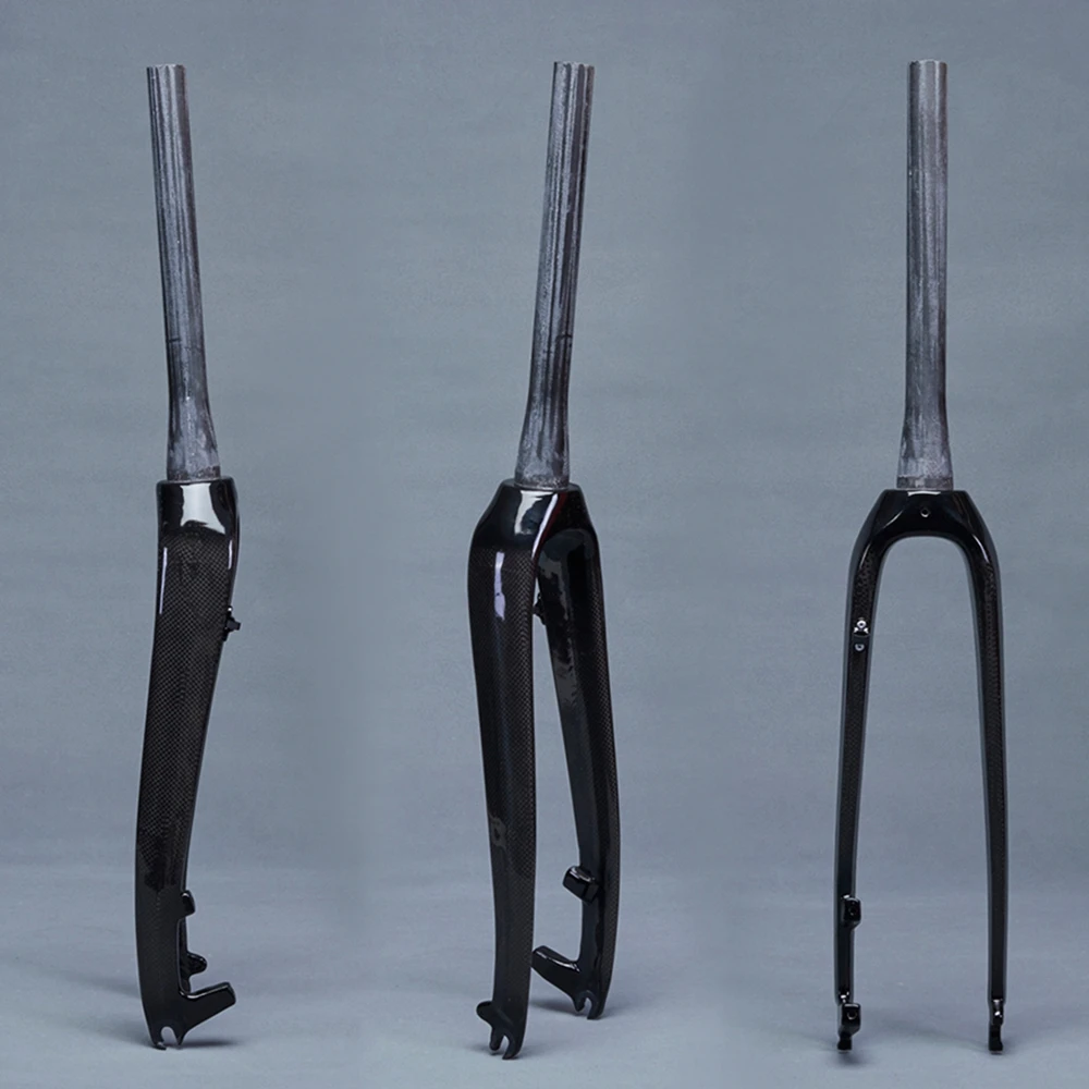 

Cycling Mountain Bike Fork For Bicycle MTB Fork Carbon Fiber Fork Rigid Fork Tapered Tube Disc Brake
