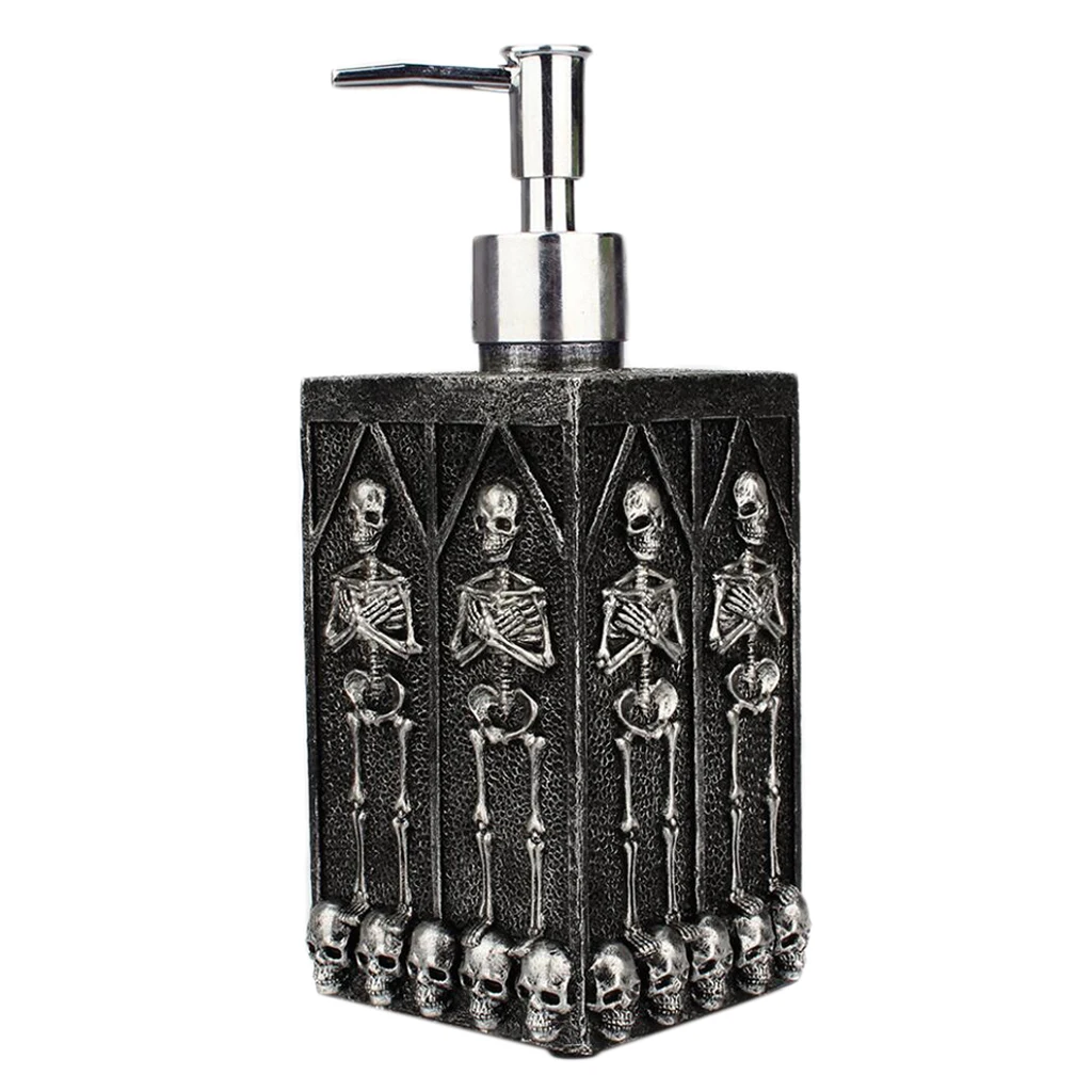

460ml Empty Pump Bottles - Resin Skeleton Shampoo Shower Dispenser Container -