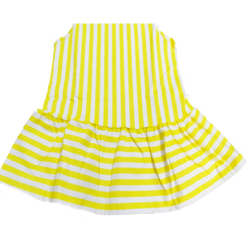 Fashion Toddler Dresses Sleeveless Cotton Girls Sundress Vertical Stripe Children Dress Summer Baby Clothes |