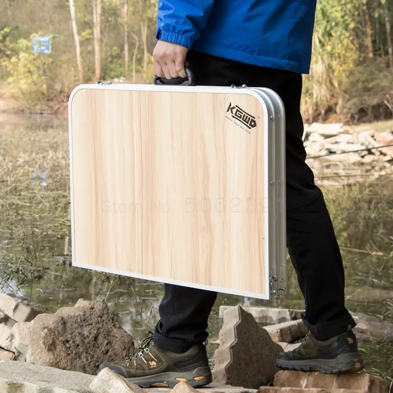 Портативный складной стол для улицы легкий алюминиевый сплав пикника и рыбалки