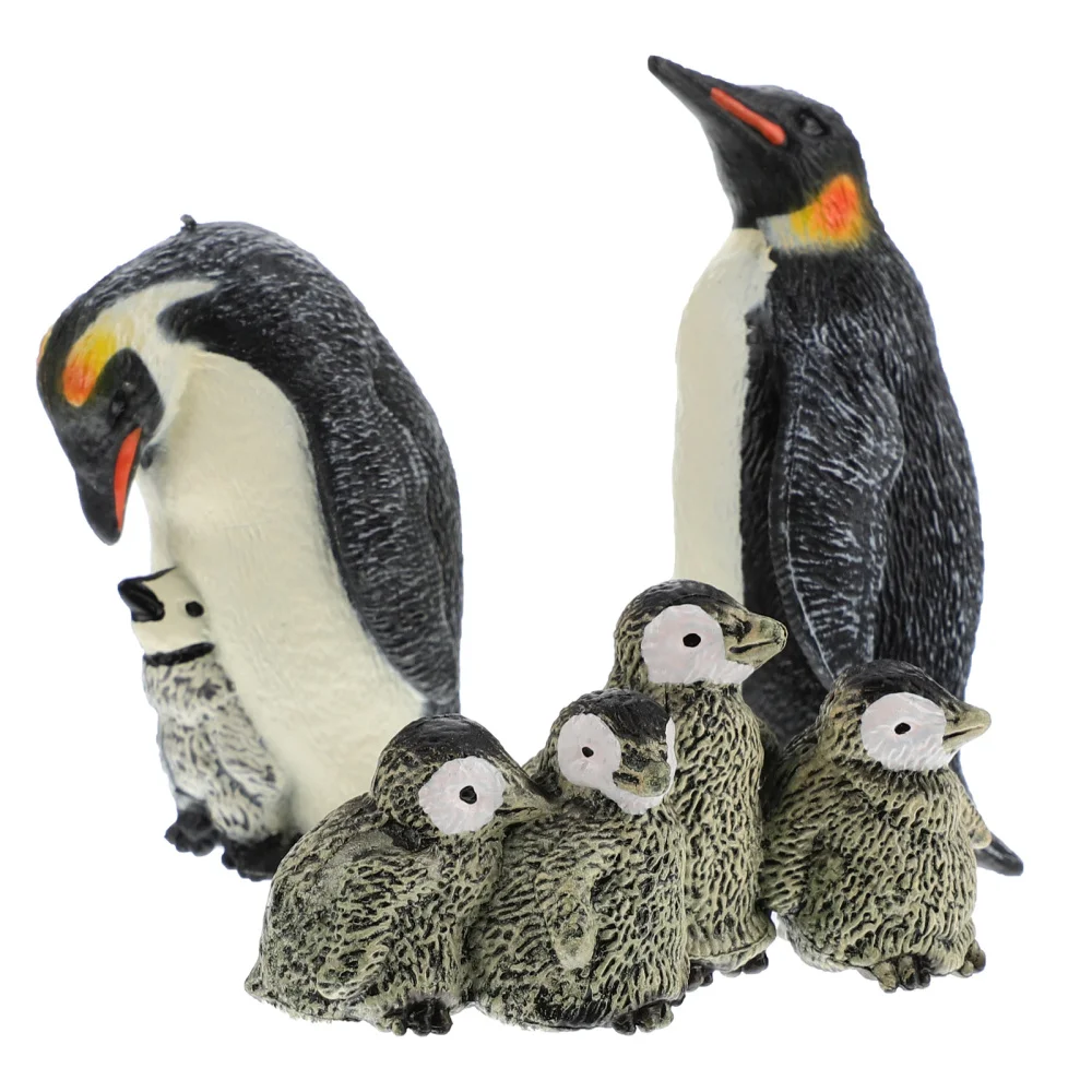 

3pcs Emulation Penguin Model Aquarium Animal Exhibition Model Chic Kids