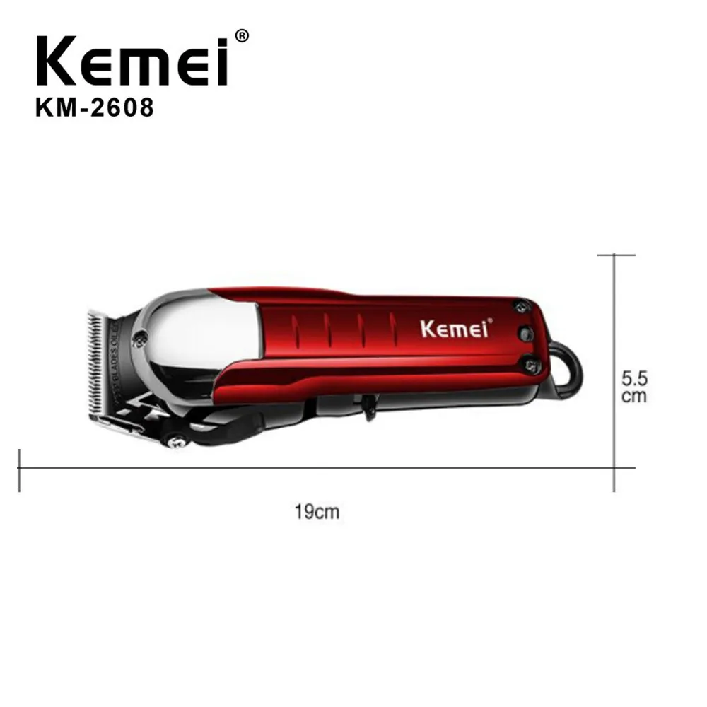 Kemei, профессиональный триммер для волос, мощная электрическая машинка для стрижки волос, бритва, машинка для бритья волос, машинка для стрижки бороды, электрическая бритва