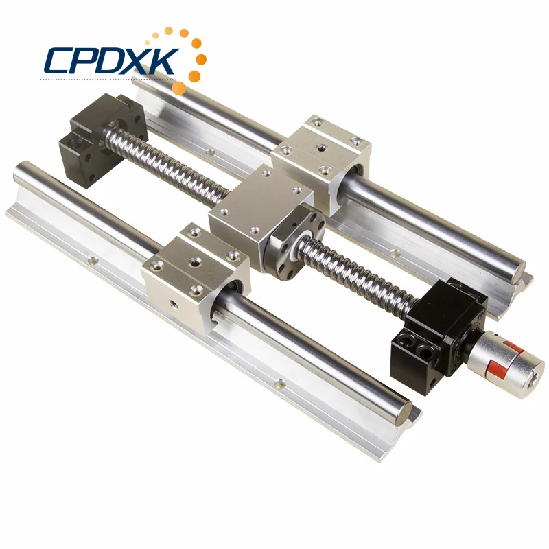 

SBR 20 Linear Guide Rail 6 Set SBR 20 + SFU1605/1610 + BK/BF12+Coupler+ Nut Housing DSG16 For CNC Parts