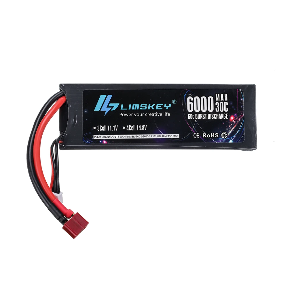 2 шт limskey 3s 6000 мач lipo батарея 111 в rc автомо