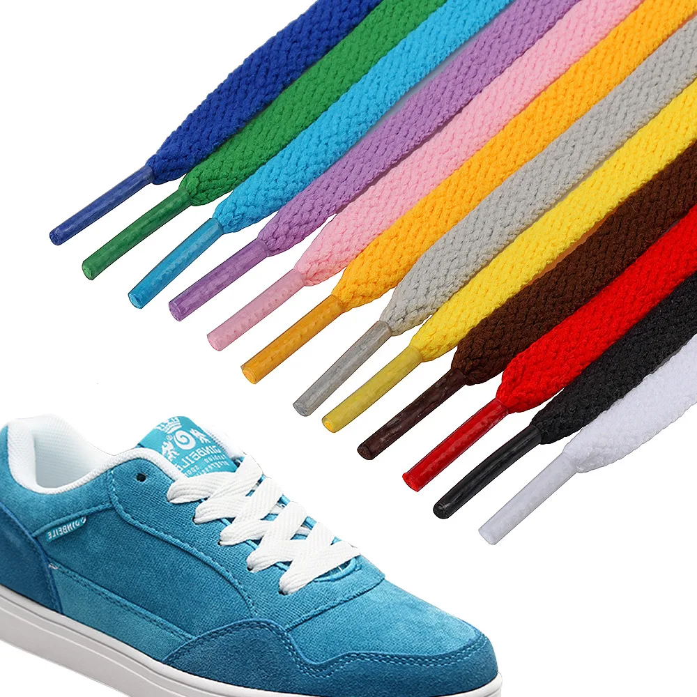 

Sports Shoe Laces 80cm White All-match Solid Color Sneakers Waxed Flat Shoelaces Waterproof Casual Shoes Rope Unisex Boot Laces