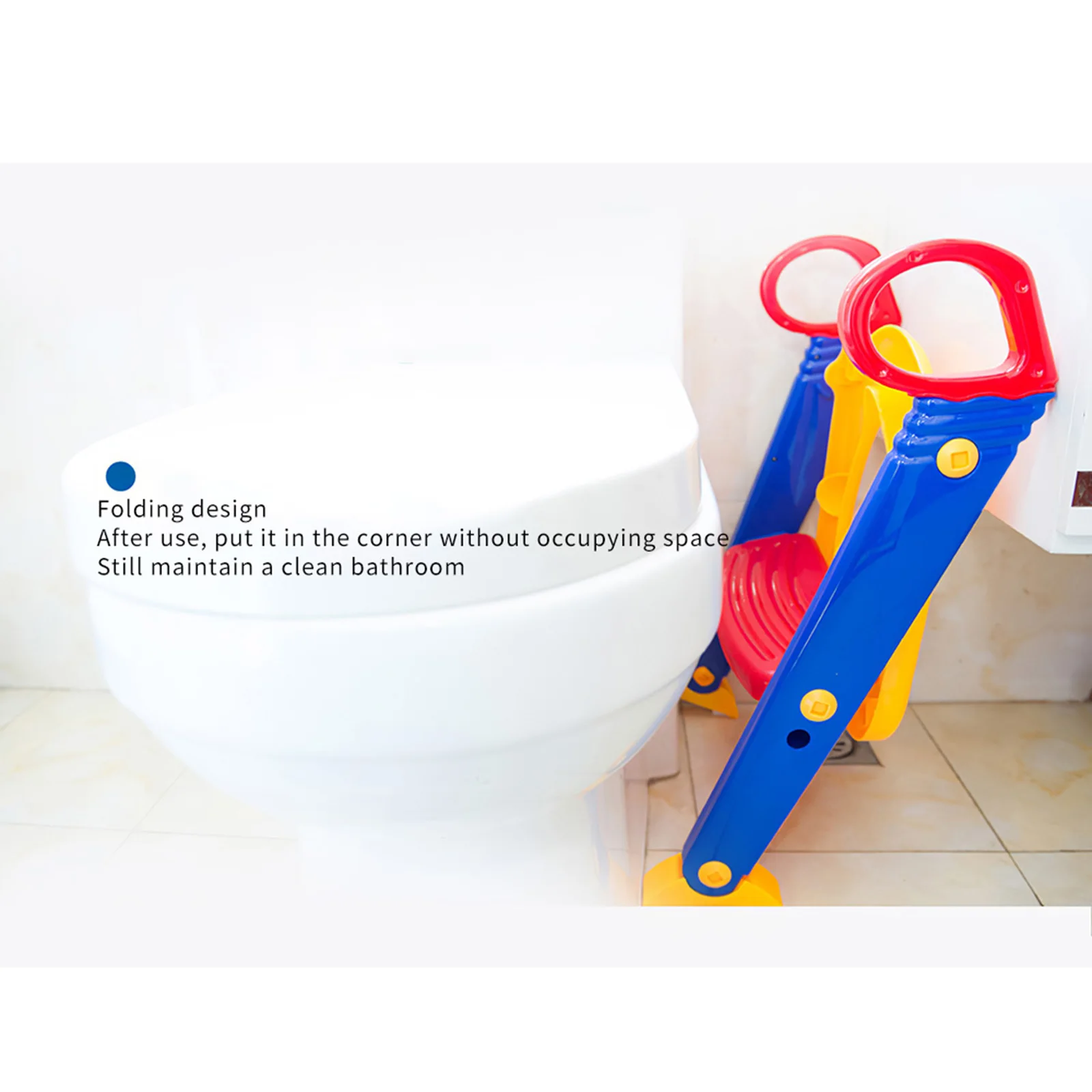 

Training Ladder Adjustable Height And Angle Children Toilet Ladder With Step Stool And Armrest Folding Anti-Slip Potty Ladder