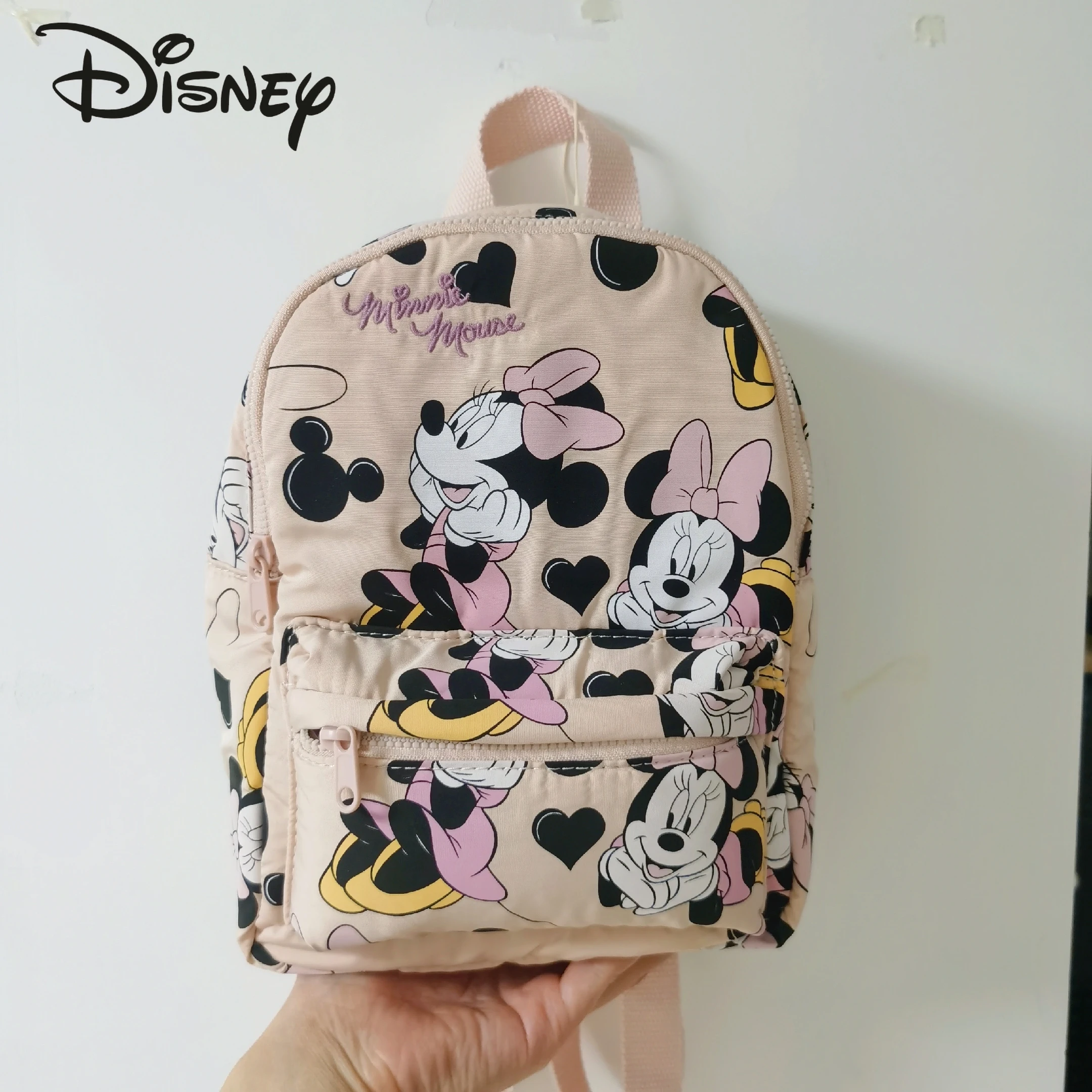 

Disney's New Cartoon Cute Minnie Lady Backpack Fashion All-match Large-capacity Children's Backpack High-quality Girls Schoolbag