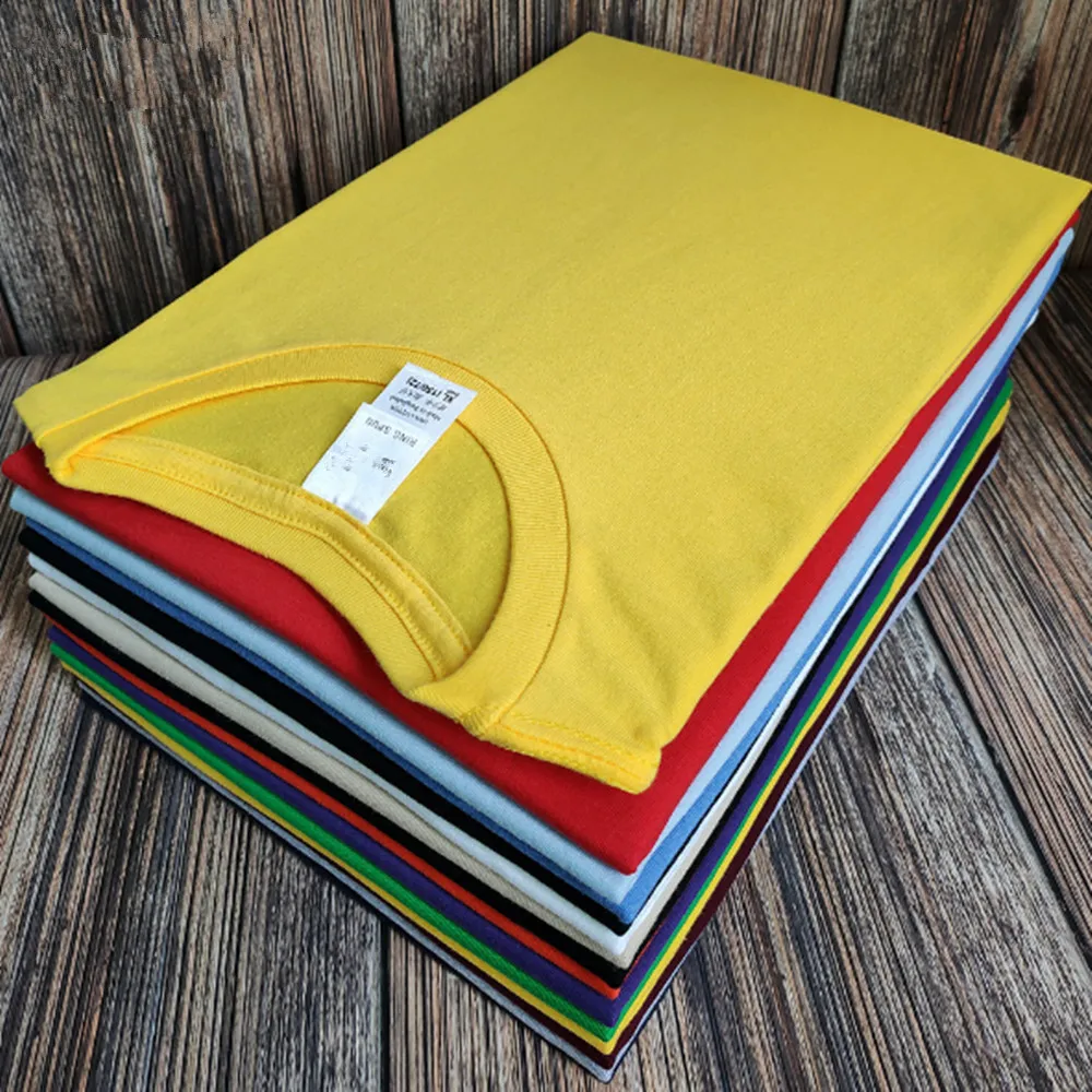 Хлопковая футболка ярких цветов для мальчиков и девочек с коротким рукавом