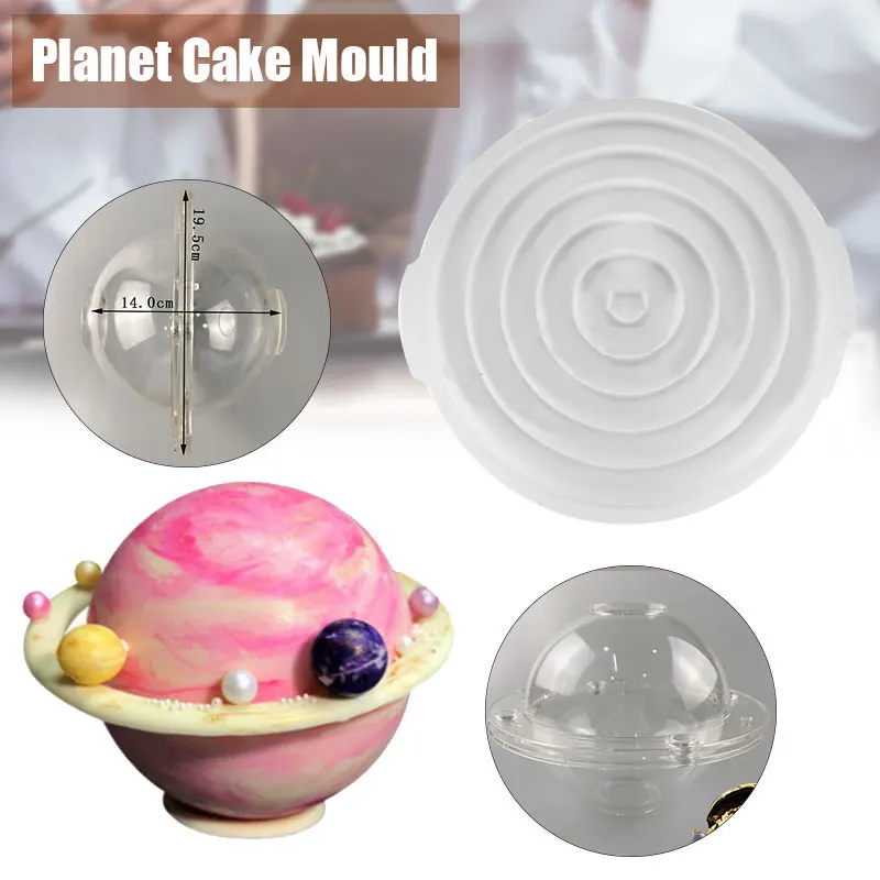 

3D Planet Cake Mold Chocolate Molds Plastic/Slicone for Bakery Mousse Cake Mold Kitchen Baking Tools Bakery Baking Slicon Mold