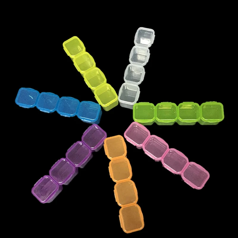 

ARMYQZ56/28 Grid Plastic Storage Box Funnel and Sticker For Diamond Painting Accessory Tool Set