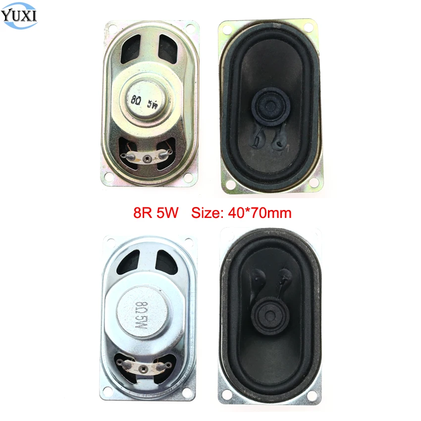 

YuXi 1pc 8R 5W Horn Speaker LCD Monitor/TV 4070 Loud Speaker 8 ohm 5 Watt 40*70mm thickness 16mm 23mm Loudspeaker