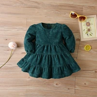 baby girl dress green dresses for 0 2y girls long sleeve springautumn clothes babies pretty outfits princess dress milamiya