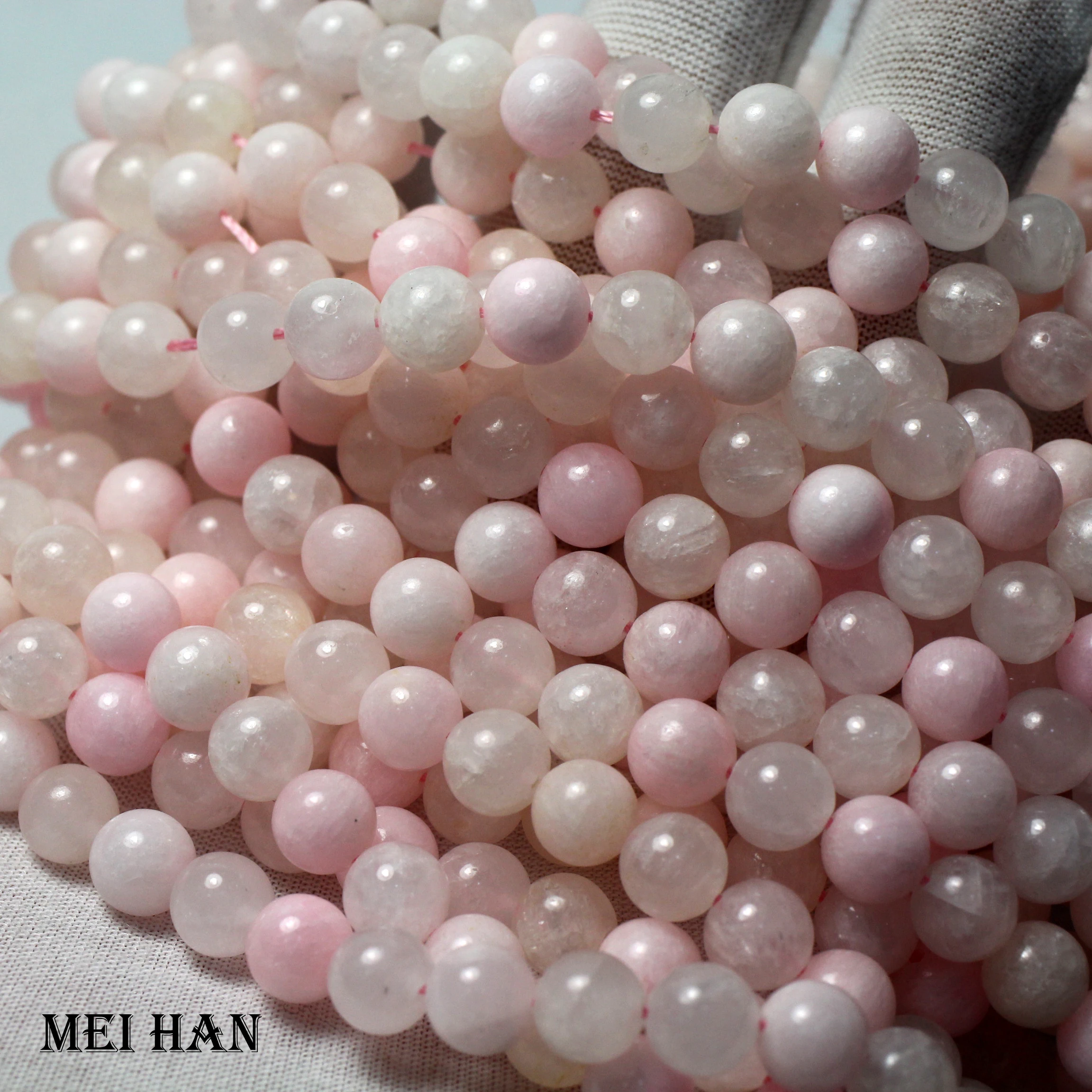 Круглые Бусины Из Натурального кальцитового розового кальцита для изготовления
