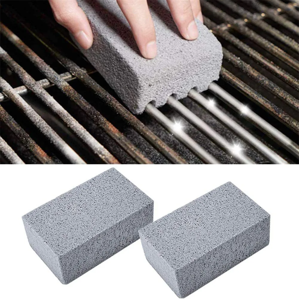 

BBQ Grill Cleaning Brick Block Barbecue Cleaning Stone BBQ Racks Stains Grease Cleaner BBQ Tools Kitchen Gadgets decorates