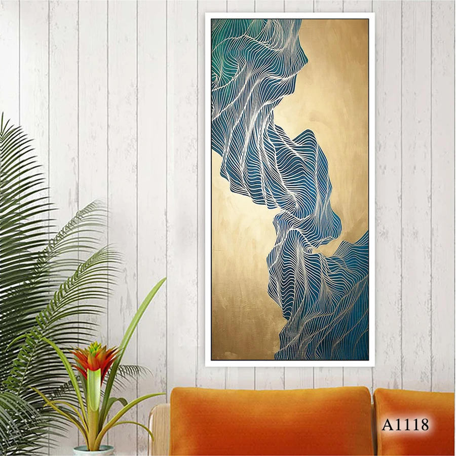 

Modern Abstract Painting Picture HD Prints on Canvas Wall Art Home Decor Living Room Paintings Unframed 60x120cm