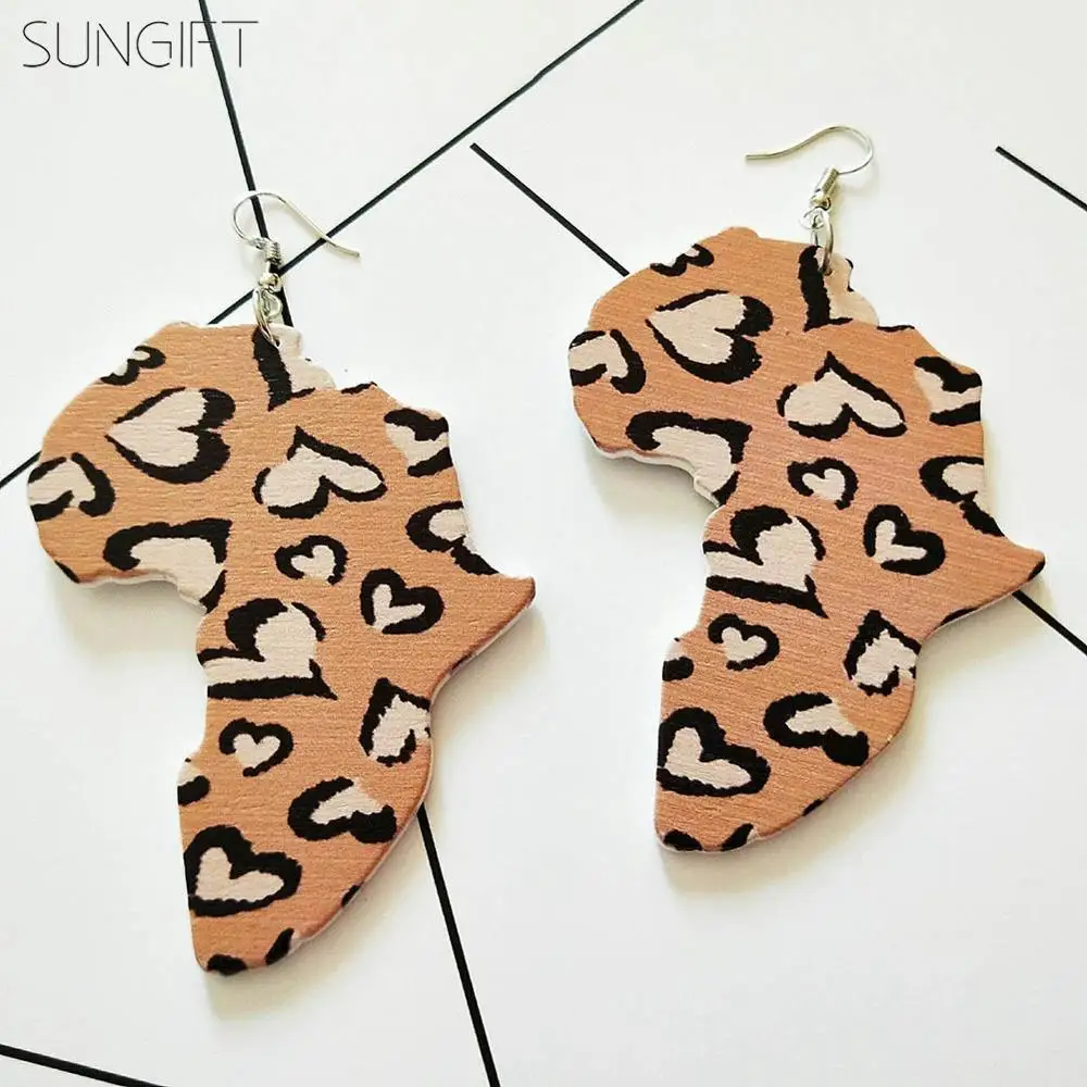 SUNGIFT 2019 последние женские ювелирные изделия Красочные Африка Карта Натуральный