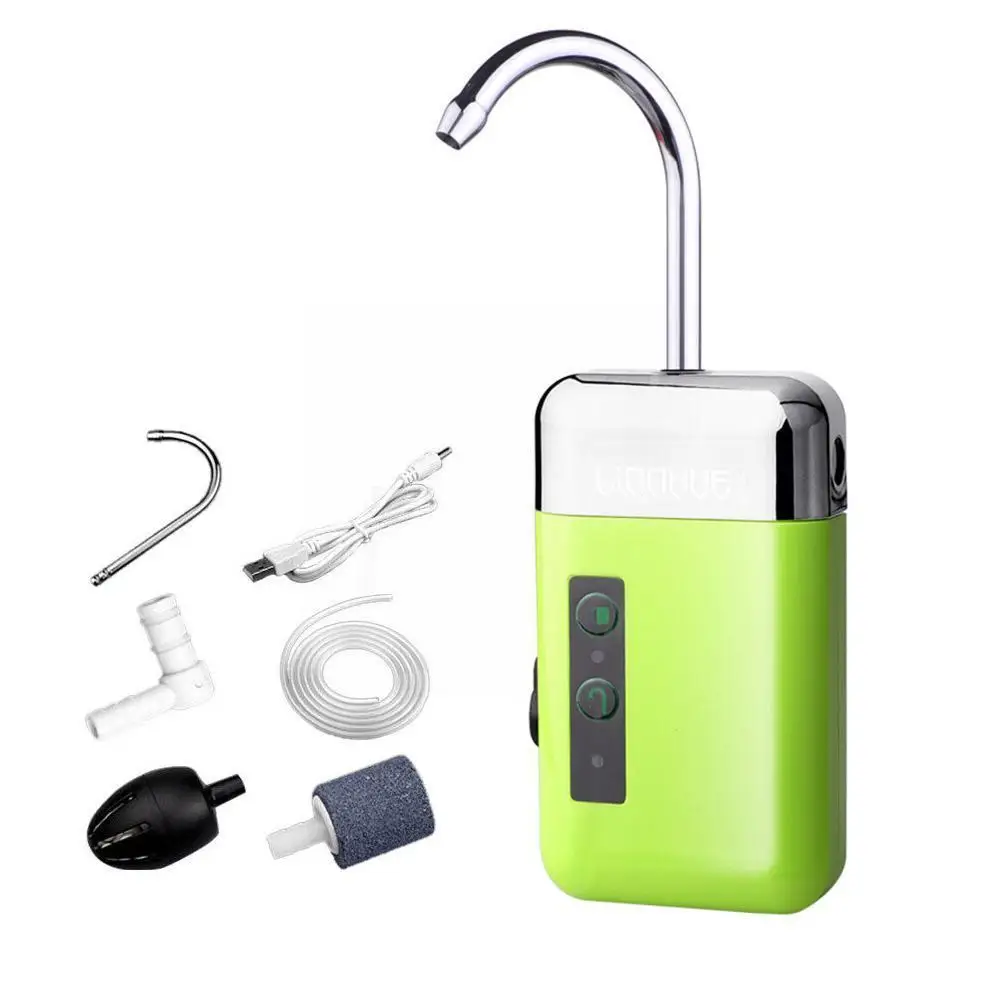 

3 In1 Outdoor Fishing Air Pump Portable Intelligent Pump Fish Tank Induction Air Pump LED Light Aquarium USB Rechargeable S W7W6