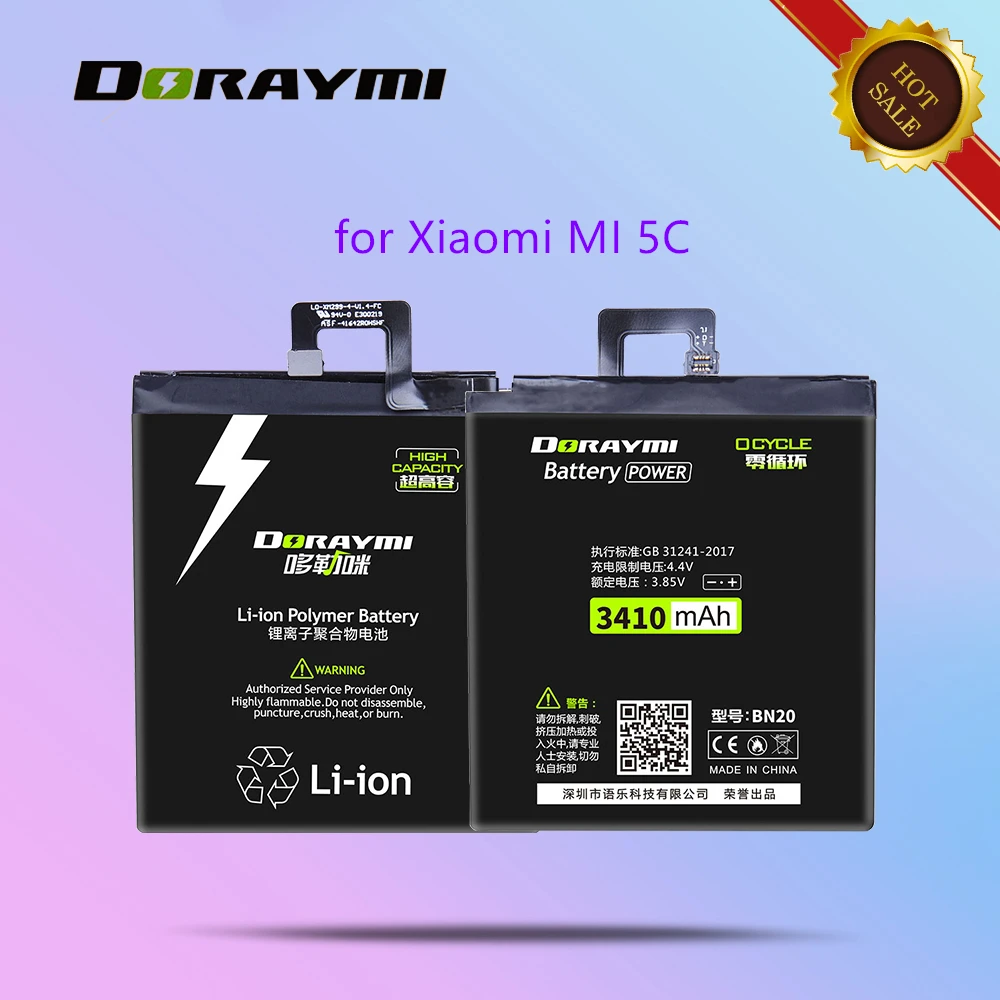 doraymi bn20 bm22 bm36 bm37 high capacity battery for xiaomi mi 5 5s plus 5c mi5 mi5s plus mi5c phone battery replacment bateria free global shipping