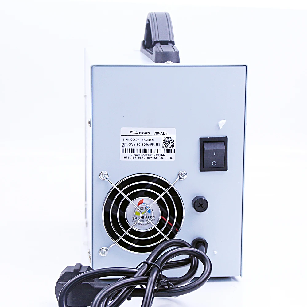 Аккумуляторный точечный сварочный аппарат 70B Sunkko709ad + 4 в 1 709AD металлический