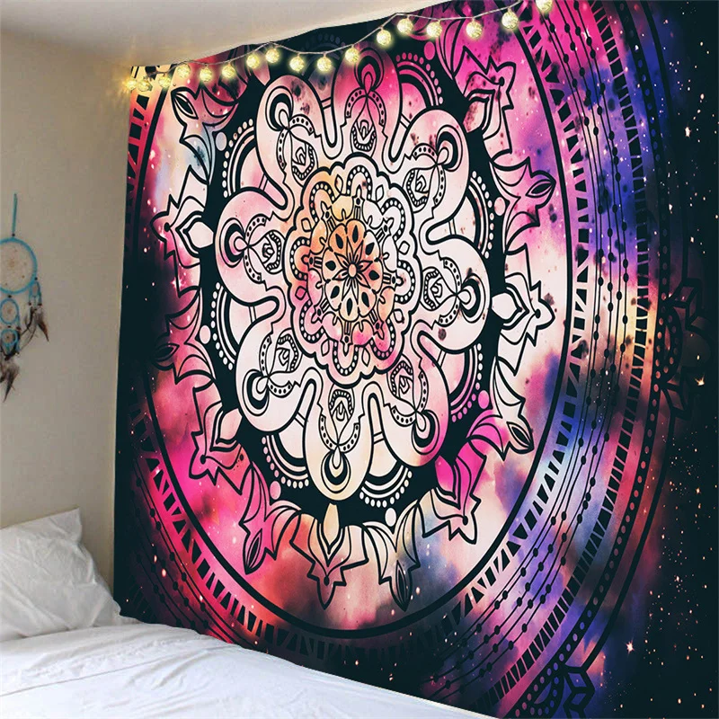 

FFO 3D Print Mandala Tapestry Home Art Decor Hanging Carpet Tapestries Psychedelic Hippie Yoga Mat Boho Style Blanket Large Size