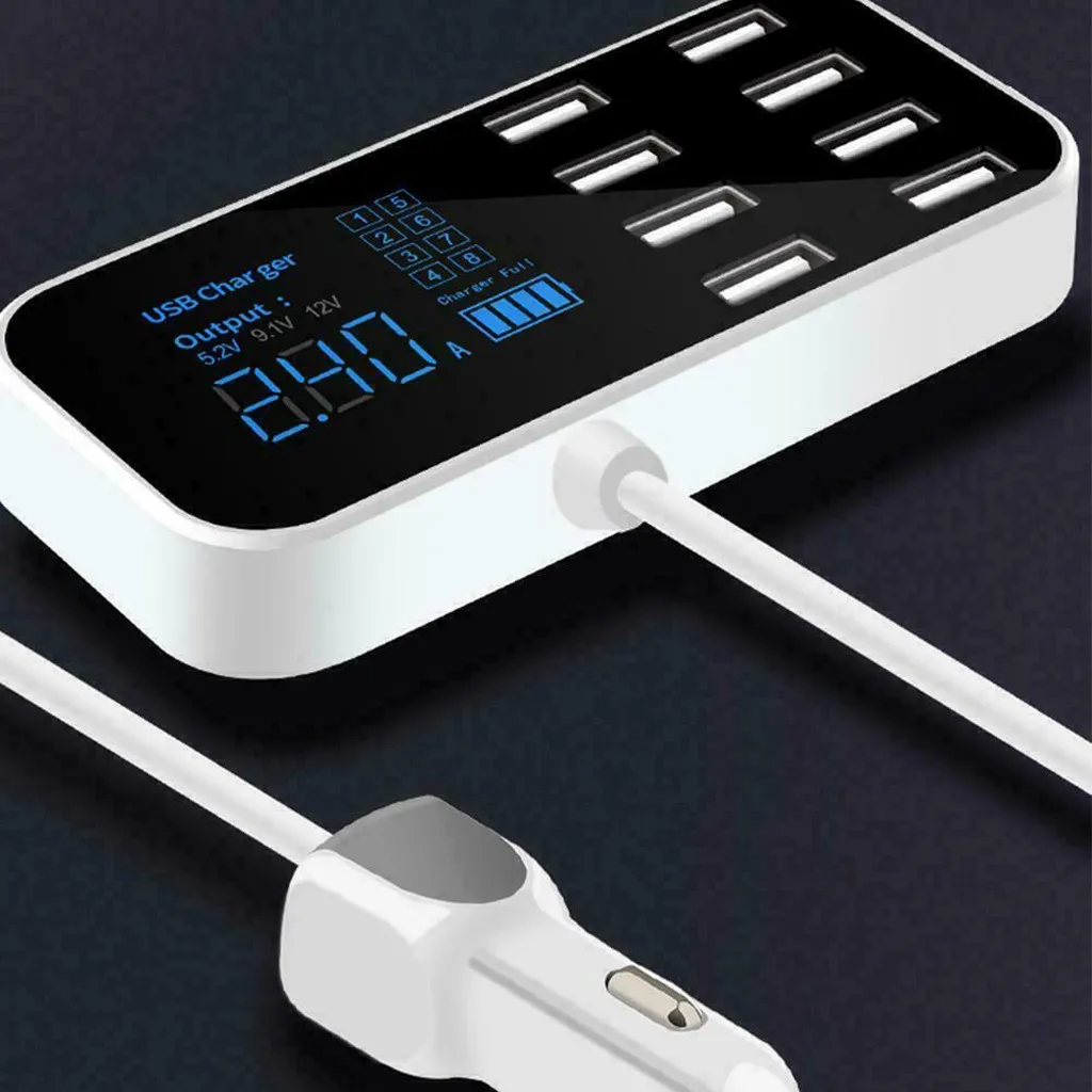 Автомобильное зарядное устройство USB быстрая зарядка для iPhone Xiaomi Huawei 8