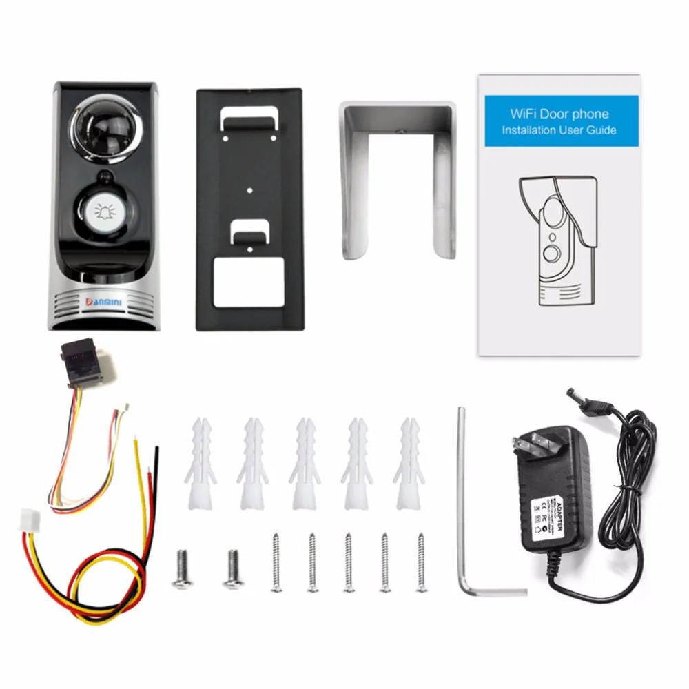 Professional Smart WIFI Wireless Doorphone Safe Guarding 3M 145 Degree Wide Angle Home Use Door Video Intercom Doorbell | Обустройство