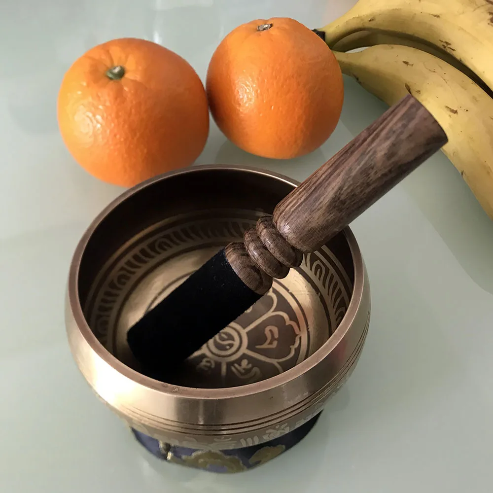 Гималайская чакра для медитации и исцеления звука символы Будды сделанная