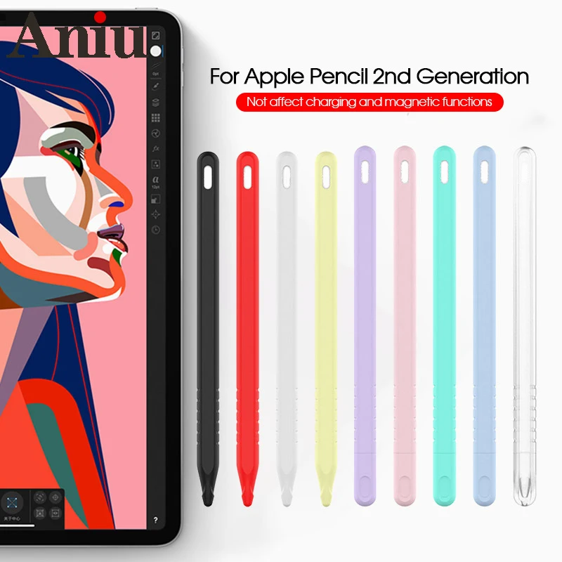 

Силиконовый чехол для стилуса Apple, Мягкий защитный чехол с защитой от потери