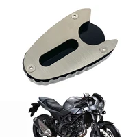 motorcycle accessories kickstand side stand extension pad enlarger plate for suzuki sv650 sv650x sv 650 650x 2016 2019