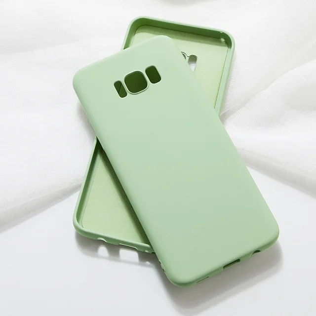 MGreen Роскошный жидкий силиконовый чехол для samsung Galaxy S10 5G S8 S9 Plus S10e Note 10+ Pro 9 8 Note9 S10+ Силиконовый мягкий чехол для телефона - Цвет: MGreen