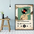 Плакат с музыкой-Какой чудесный мир, виниловая песня на стену чумы, с надписью Find Your Soul