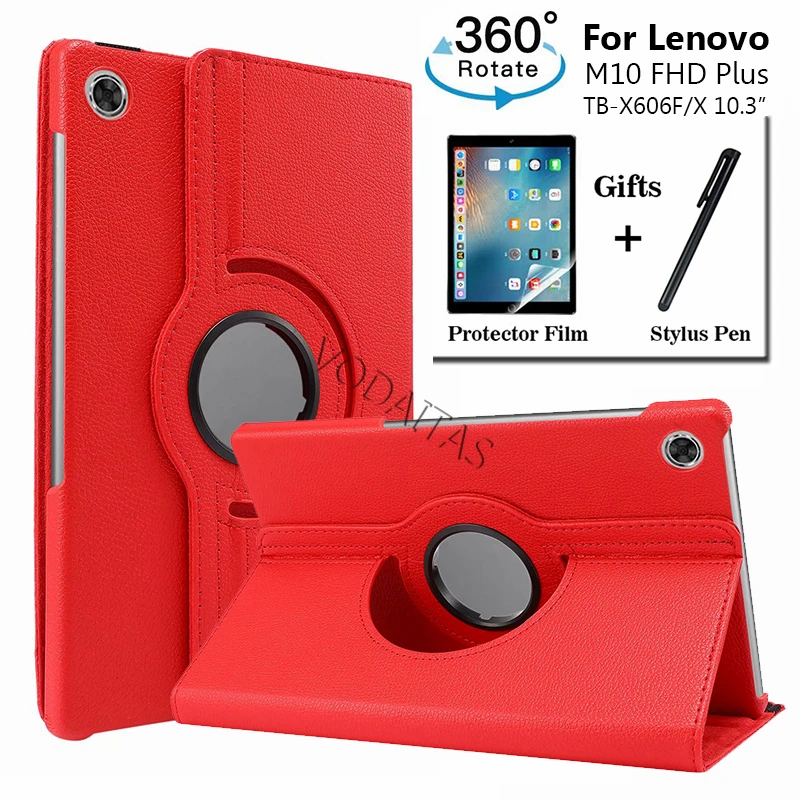

360 Rotating Case for Lenovo Tab M10 Plus Case 10.3 Inch X606 for Lenovo Tab M10 FHD Plus TB-X606F TB-X606X 10.3" Tablet Case