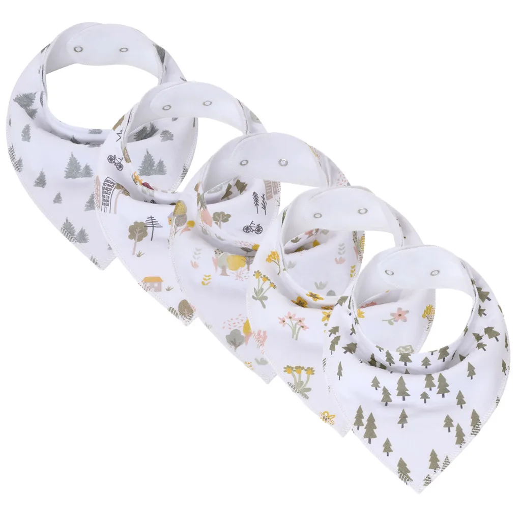 5 шт. Одежда для новорожденных с изображением салфетка кормления складной