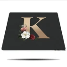 Игровые ноутбуки с золотым инициалом имени, коврик для компьютерного стола, коврики для мыши маленького размера, популярный коврик, коврик для мыши, игровая клавиатура, коврик для мыши, сделай сам