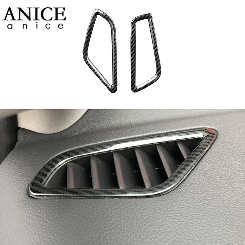 2 шт. вентиляционное отверстие приборной панели из углеродного волокна цвета