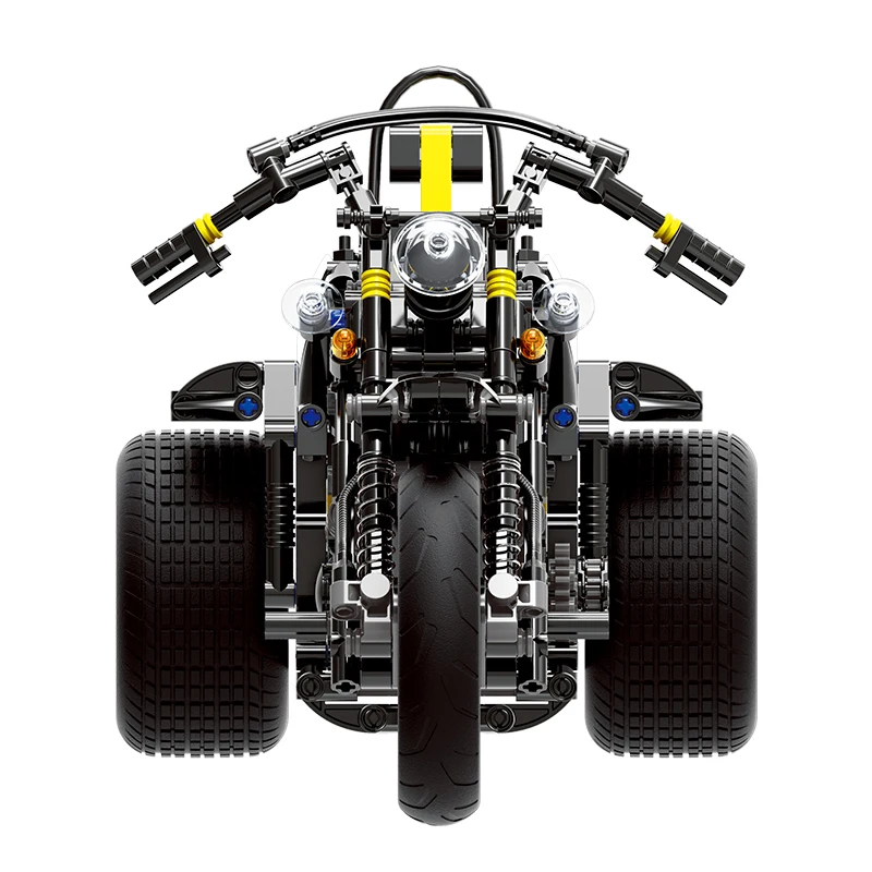 Креативный тяжелый мотоцикл набор реборн Techinque 853 шт. высокотехнологичные серии