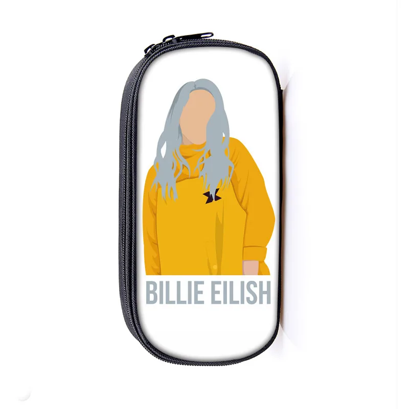 17 Косметичка Billie Eilish, чехол для карандашей s BE, женские косметички, сумка для девочек-подростков, футляр для карандашей, чехол bille elish, школьные принадлежности - Цвет: 17