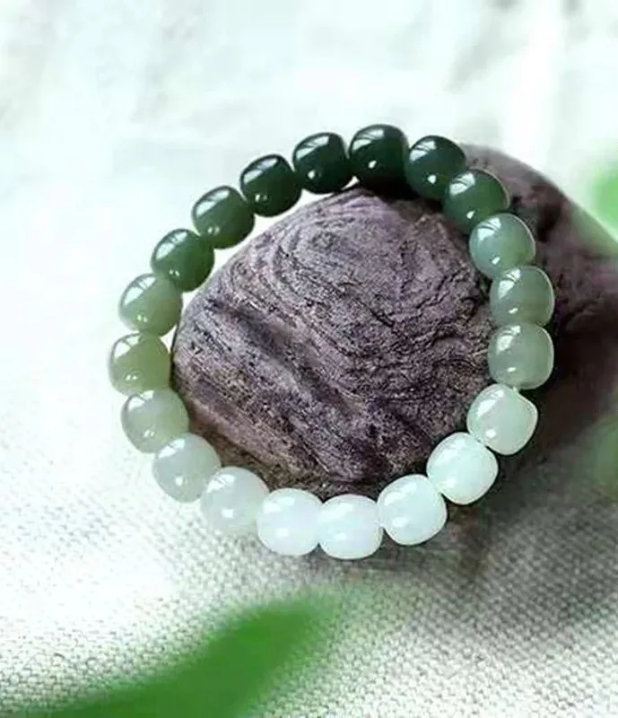 

Chinese jade handmade natural bracelet jewelry fashion accessories amulet gifts for men and women